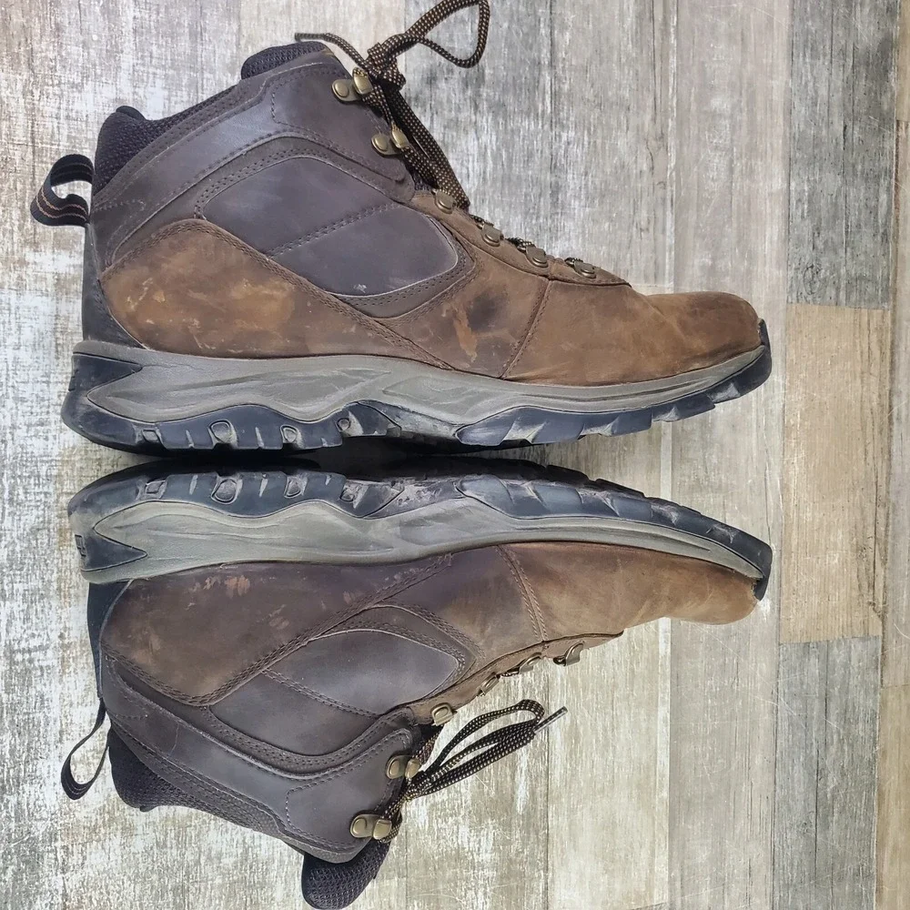 Timberland Mt. Maddsen Hiking Boots Mens Sz 14 Dark Brown Waterproof Mid Hiker